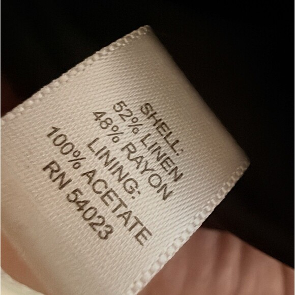 Banana Republic Linen Blend Tweed Pencil Skirt Size 12 Gray Lined Career Office - Picture 6 of 7